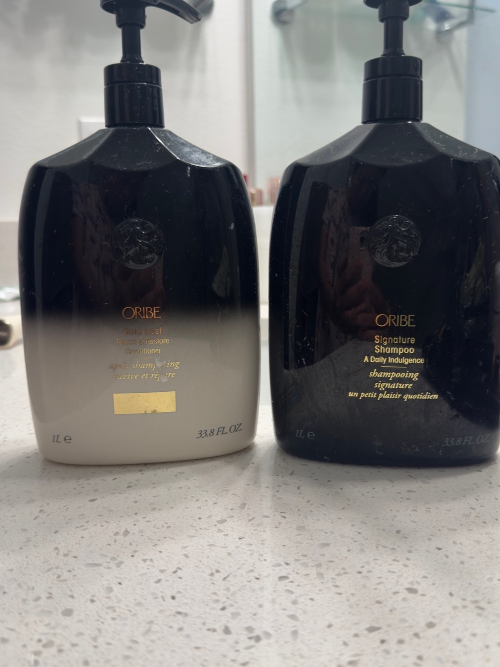 Oribe Shampoo & Conditioner Duo — Black to Cream Ombre Pumps